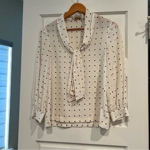 Kate Spade Diamond-Print Silk Blouse